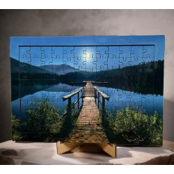 PUZZLE DE MADERA 196 PIEZAS CON MARCO